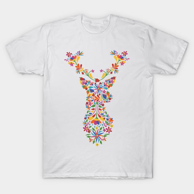 Flower Deer T-Shirt by WPKs Design & Co